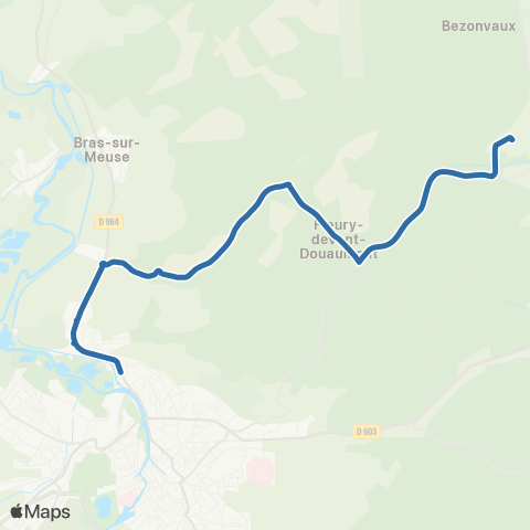 Fluo 55 Vaux-Dvt-Damloup / Thierville-sur-Meuse map