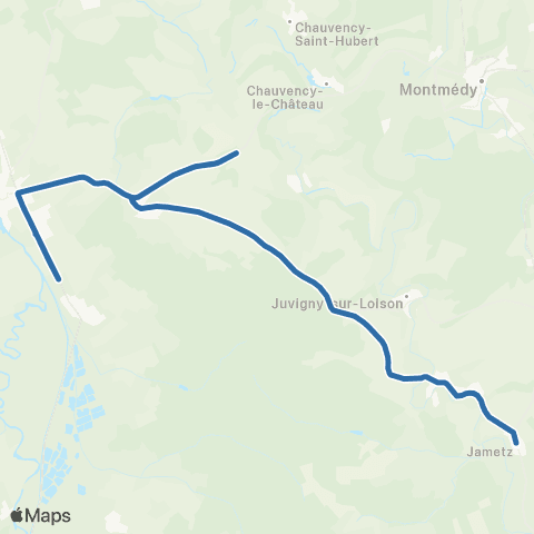 Fluo 55 Jametz / Stenay map