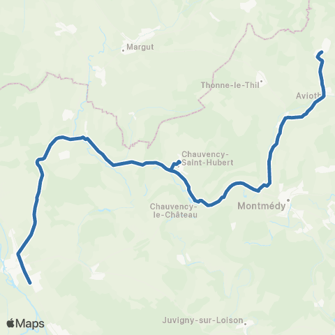 Fluo 55 Breux / Stenay map