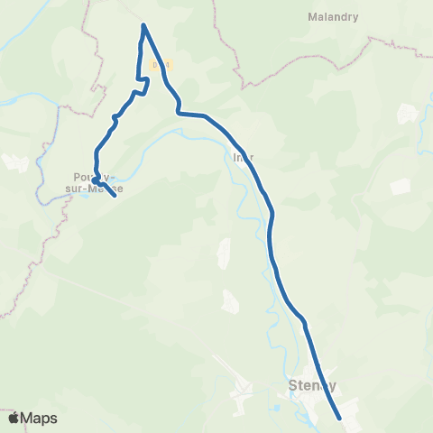 Fluo 55 Moulins-St-Hubert / Stenay map