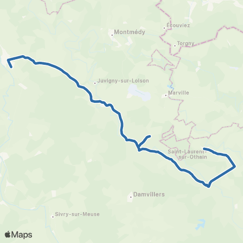 Fluo 55 St-Laurent-sur-Othain / Stenay map