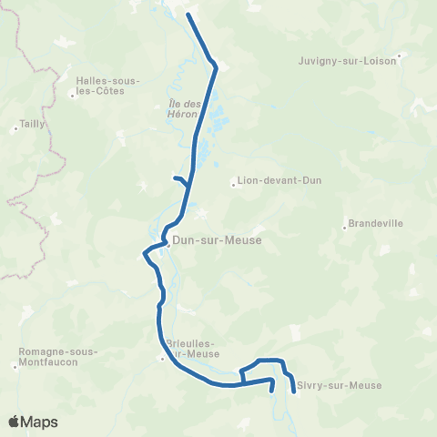 Fluo 55 Sivry-sur-Meuse / Stenay map