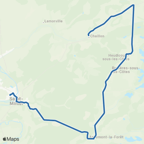 Fluo 55 Apremont-la-Forêt / St-Mihiel map