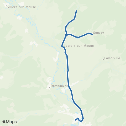 Fluo 55 Seuzey / St-Mihiel map