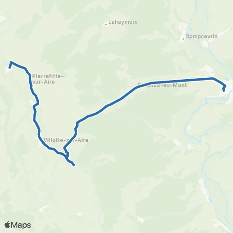 Fluo 55 Longchamps-sur-Aire / St-Mihiel map