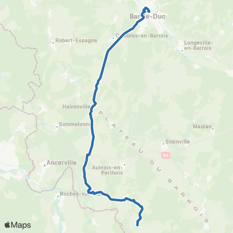 Fluo 55 Brauvilliers / Bar-le-Duc / Cousances map