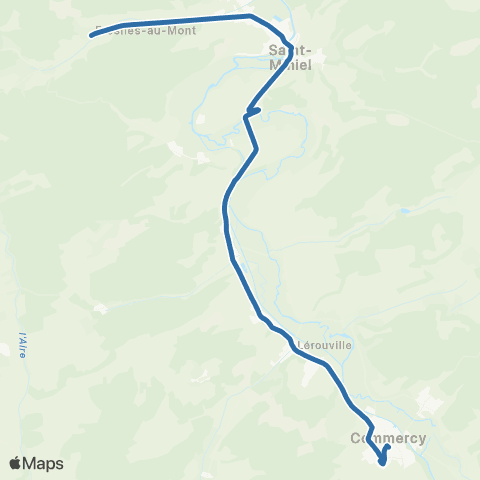Fluo 55 Fresnes-au-Mont / Commercy map