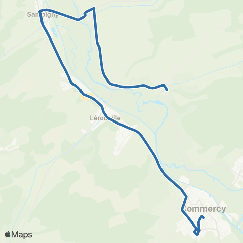 Fluo 55 Boncourt-sur-Meuse / Commercy map
