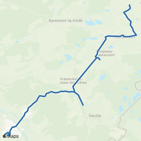 Fluo 55 Xivray-et-Marvoisin / Commercy map