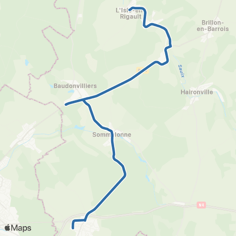 Fluo 55 L-Isle-en-Rigault / Ancerville map
