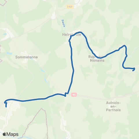 Fluo 55 Lavincourt / Ancerville map