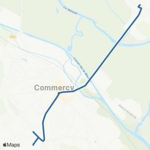 Fluo 55 Vignot / Commercy map
