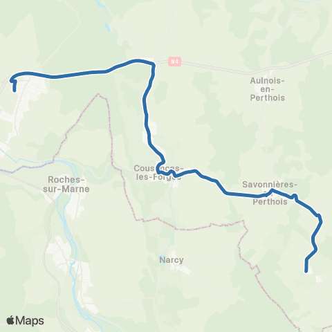 Fluo 55 Brauvilliers / Ancerville map