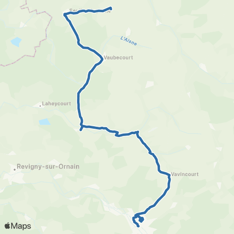 Fluo 55 Evres / Bar-le-Duc map