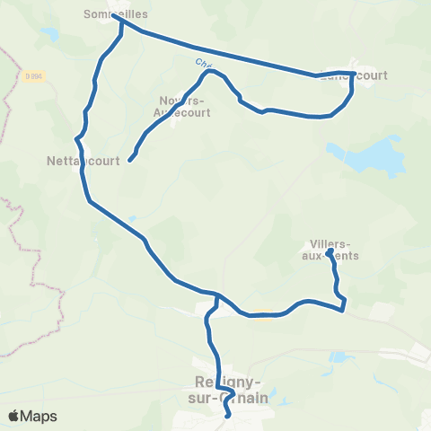 Fluo 55 Noyers-Auzecourt / Revigny-sur-Ornain map
