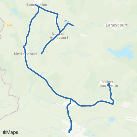 Fluo 55 Noyers-Auzecourt / Revigny-sur-Ornain map