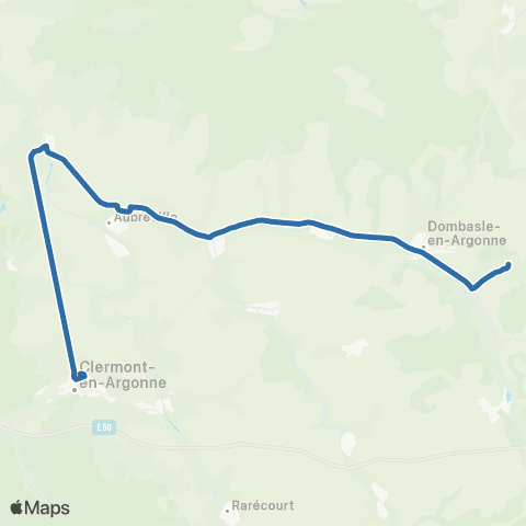 Fluo 55 Dombasle-Argonne / Clermont-en-Argonne map