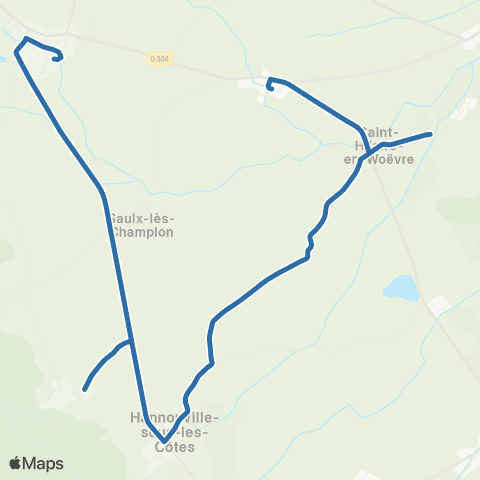Fluo 55 Herbeuville / Fresnes-en-Woëvre map