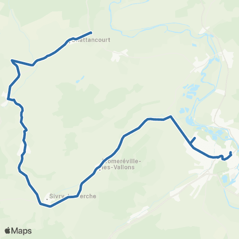 Fluo 55 Chattancourt / Thierville-sur-Meuse map