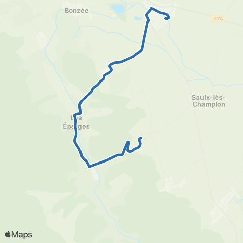 Fluo 55 Trésauvaux / Fresnes-en-Woëvre map