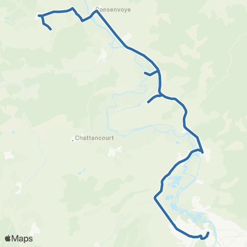 Fluo 55 Gercourt-et-Drillancourt / Verdun map