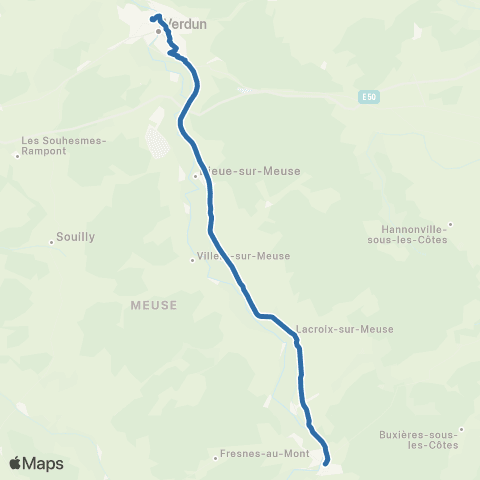 Fluo 55 St-Mihiel / Verdun map