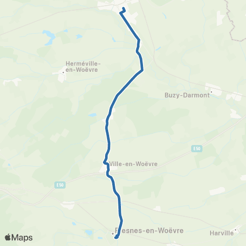 Fluo 55 Fresnes-en-Woëvre / Étain map