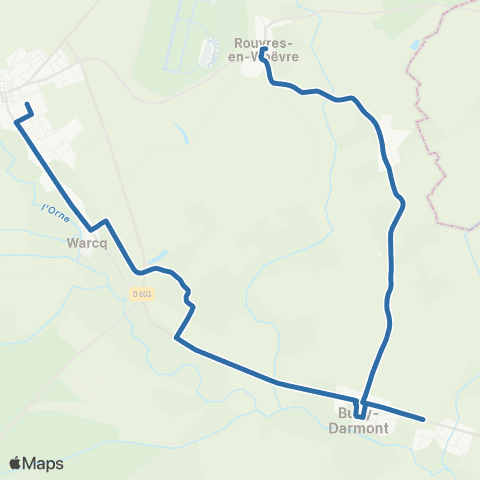 Fluo 55 Rouvres-en-Woëvre / Étain map