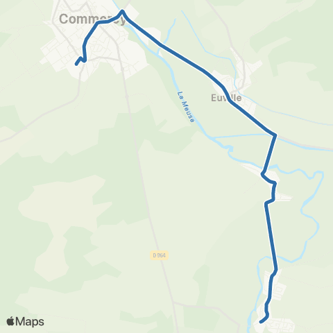 Fluo 55 Sorcy-St-Martin / Commercy map