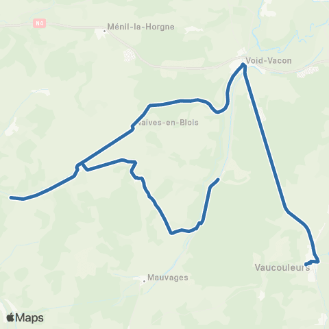 Fluo 55 Sauvoy / Vaucouleurs map