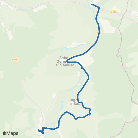Fluo 55 Pagny-sur-Meuse / Vaucouleurs map