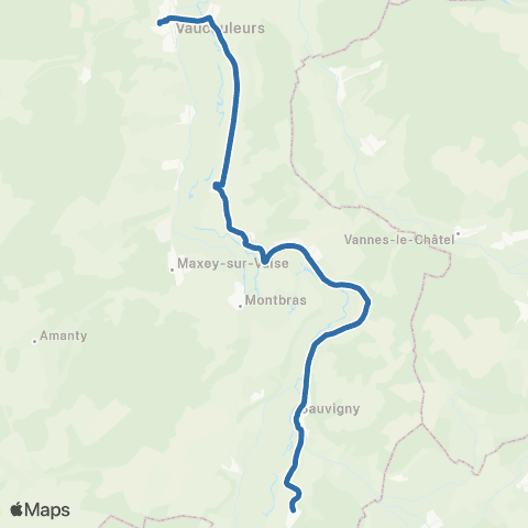 Fluo 55 Brixey-aux-Chanoines / Vaucouleurs map