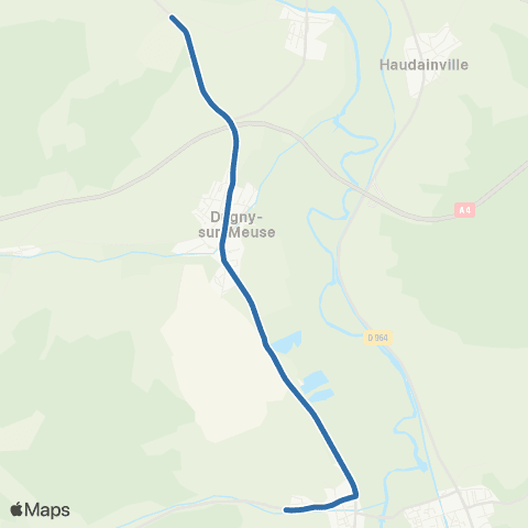 Fluo 55 Dugny-sur-Meuse / Ancemont map