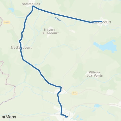 Fluo 55 Laheycourt - Revigny sur Ornain map