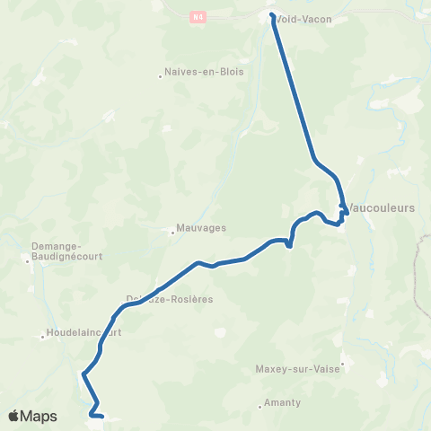 Fluo 55 Gondrecourt le Château - Void Vacon map