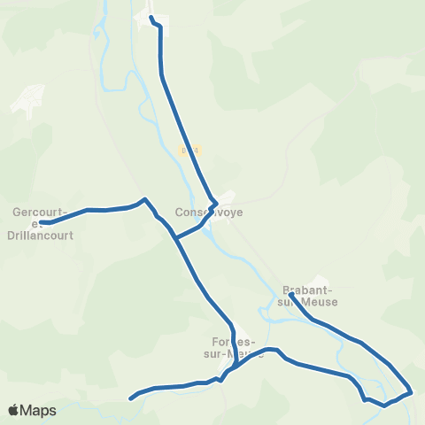 Fluo 55 Brabant-sur-Meuse / Sivry-sur-Meuse map