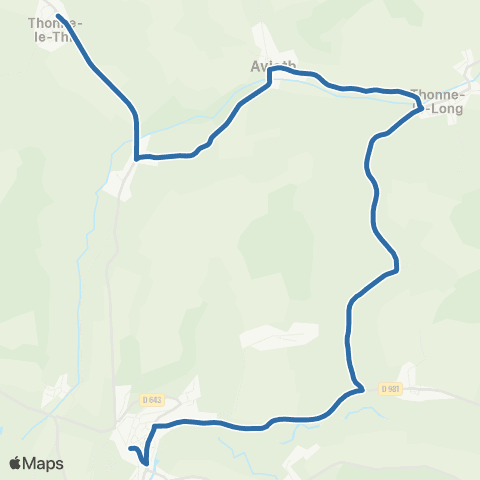 Fluo 55 Thonne-le-Thil / Montmedy map