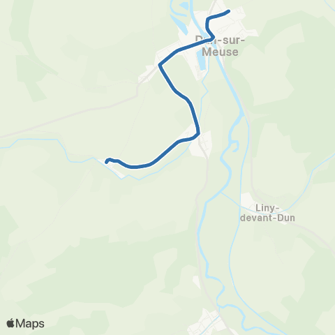 Fluo 55 Brieulles-sur-Meuse / Dun-sur-Meuse map