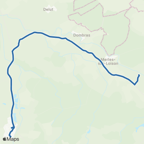 Fluo 55 Villers / Damvillers map