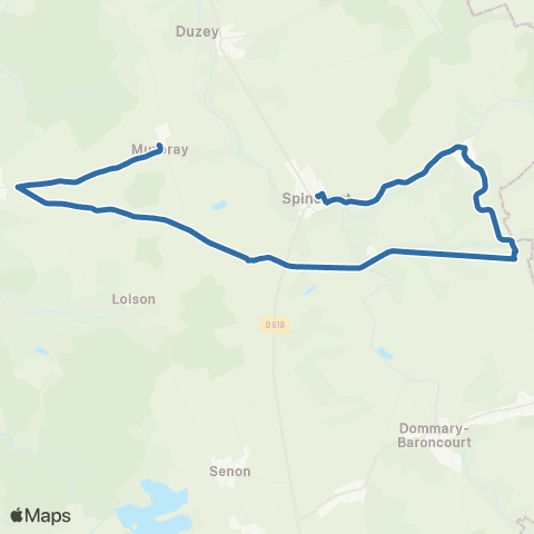 Fluo 55 Muzeray / Spincourt map