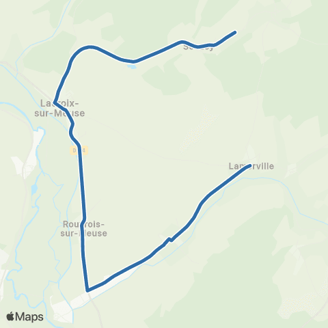 Fluo 55 Lamorville / Lacroix-sur-Meuse map