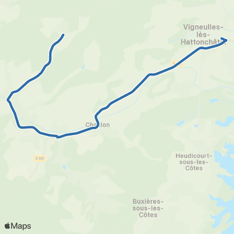 Fluo 55 Lamorville / Vigneulles-les-Hattonchatel map