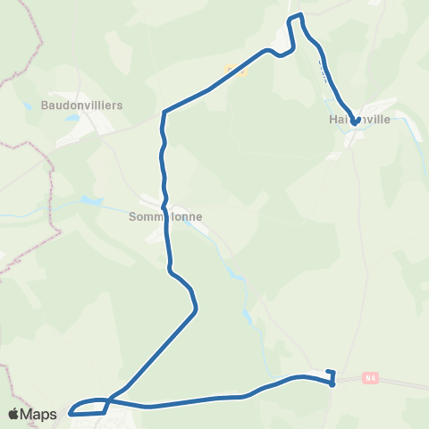 Fluo 55 Rupt-aux-Nonains / Haironville map