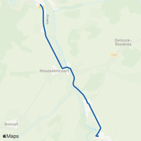 Fluo 55 Demange-Baudignecourt / Gondrecourt map
