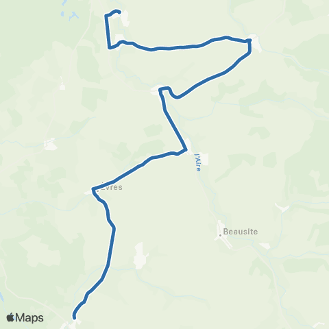 Fluo 55 Lavoye / Vaubecourt map