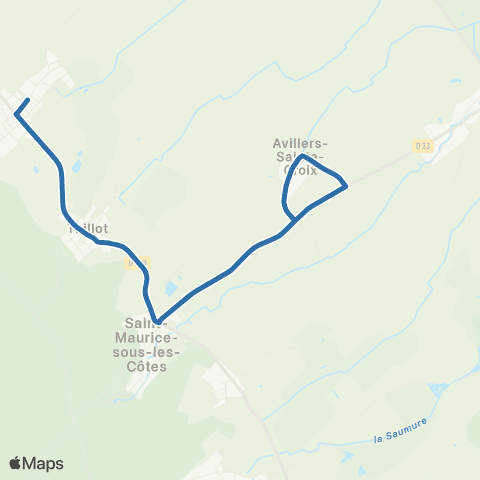 Fluo 55 Woel / St-Maurice-ss-les-Côtes map