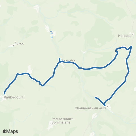 Fluo 55 Beausite / Vaubecourt map