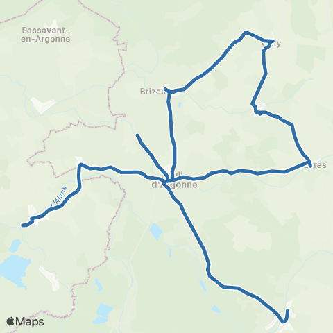 Fluo 55 Evres / Triaucourt map