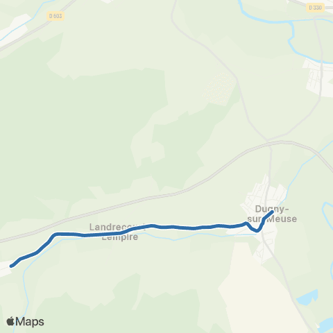 Fluo 55 Landrecourt-Lempire / Dugny-sur-Meuse map