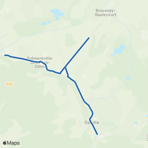 Fluo 55 Girauvoisin / Geville map